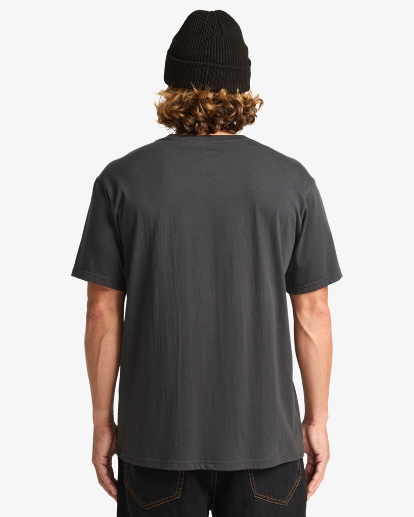 Camiseta Billabong Stacked Arch - Washed Black