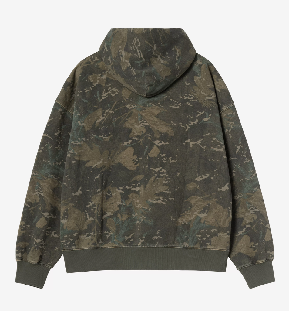 Sudadera con Capucha Carhartt WIP Benton - Camo Combi/Green (Garment dyed)