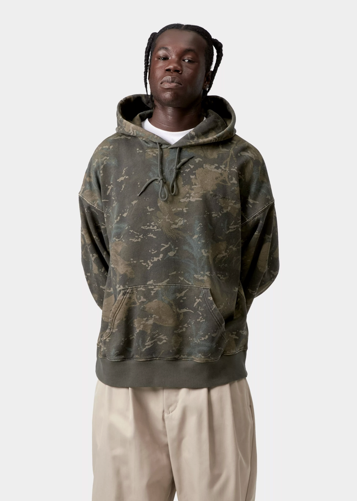 Sudadera con Capucha Carhartt WIP Benton - Camo Combi/Green (Garment dyed)