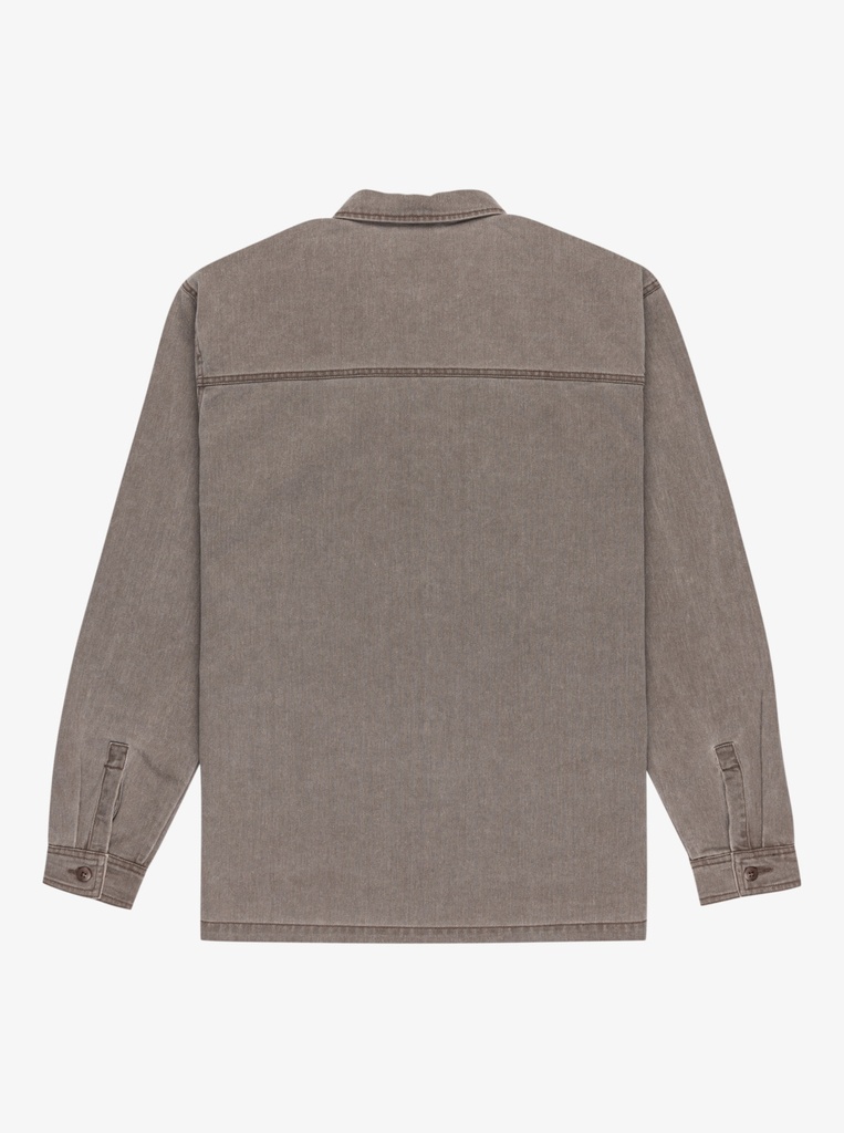 Sobrecamisa Quiksilver Mohab Washed Twill - Chocolate brown