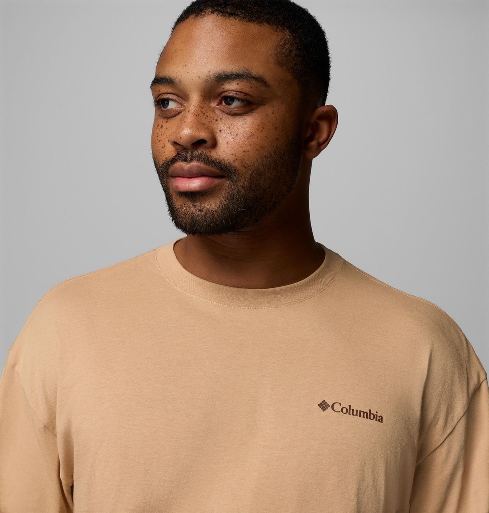 Camiseta Manga Larga Columbia Black Butte - Canoe/Trailmap