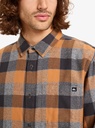 Camisa Quiksilver Motherfly Plaid - Almond Motherfly Check (cmd1)