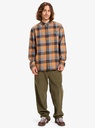 Camisa Quiksilver Motherfly Plaid - Almond Motherfly Check (cmd1)