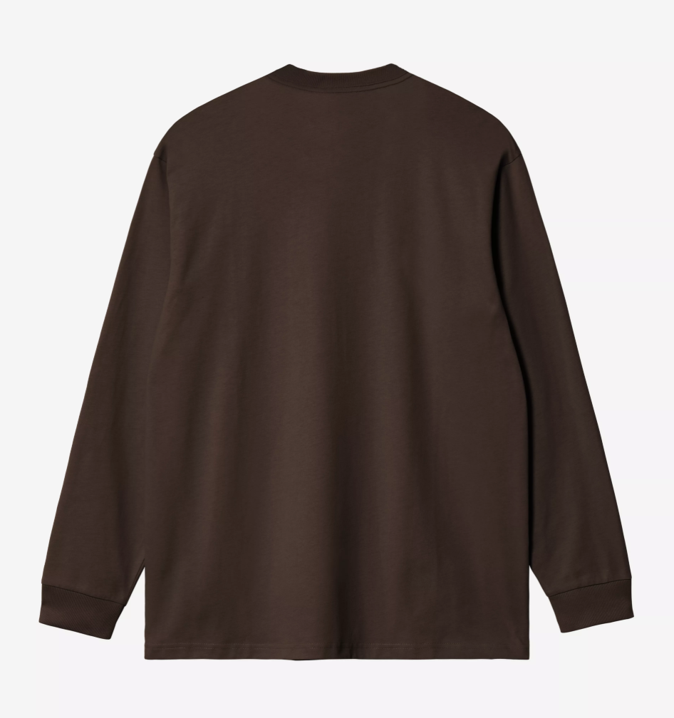 Camiseta Carhartt WIP L/S Chase - Tobacco/Gold