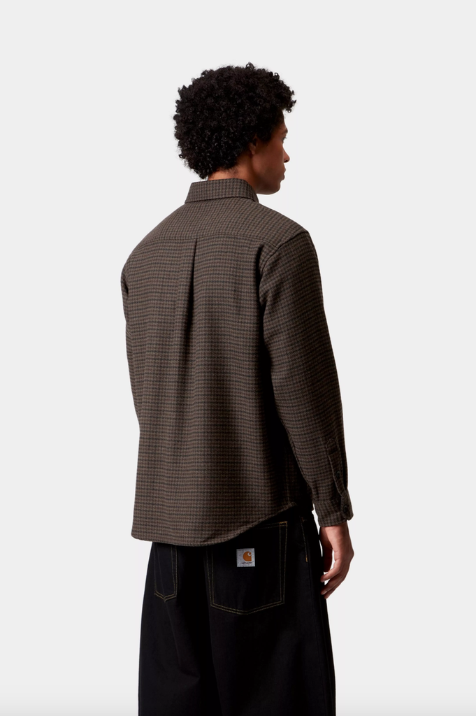 Camisa Carhartt WIP Lowis - Lowis Houndstooth/Vitola Heather