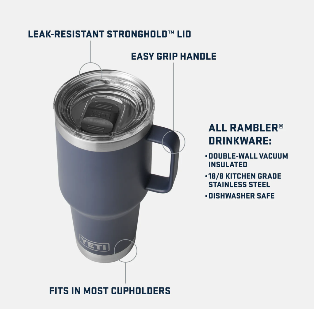 Taza de Viaje Yeti Rambler 30 oz (887 ml) - Navy