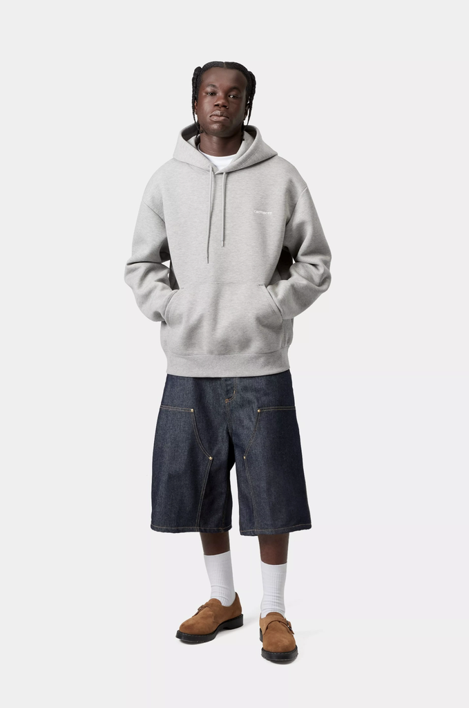 Sudadera con Capucha Carhartt WIP Alda - Grey Heather/White