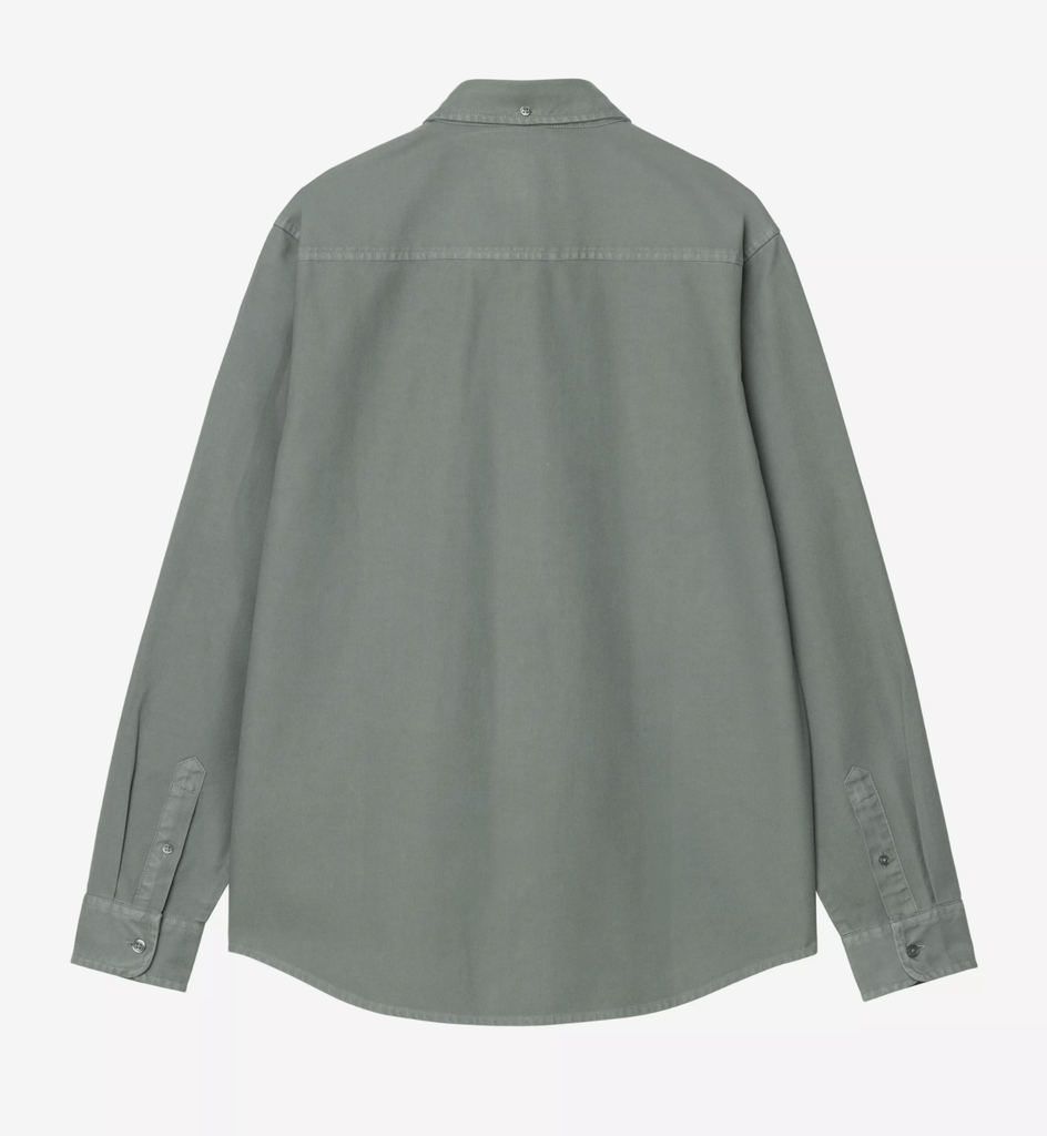 Camisa Carhartt WIP Bolton - Velvet Green (Garment Dyed)