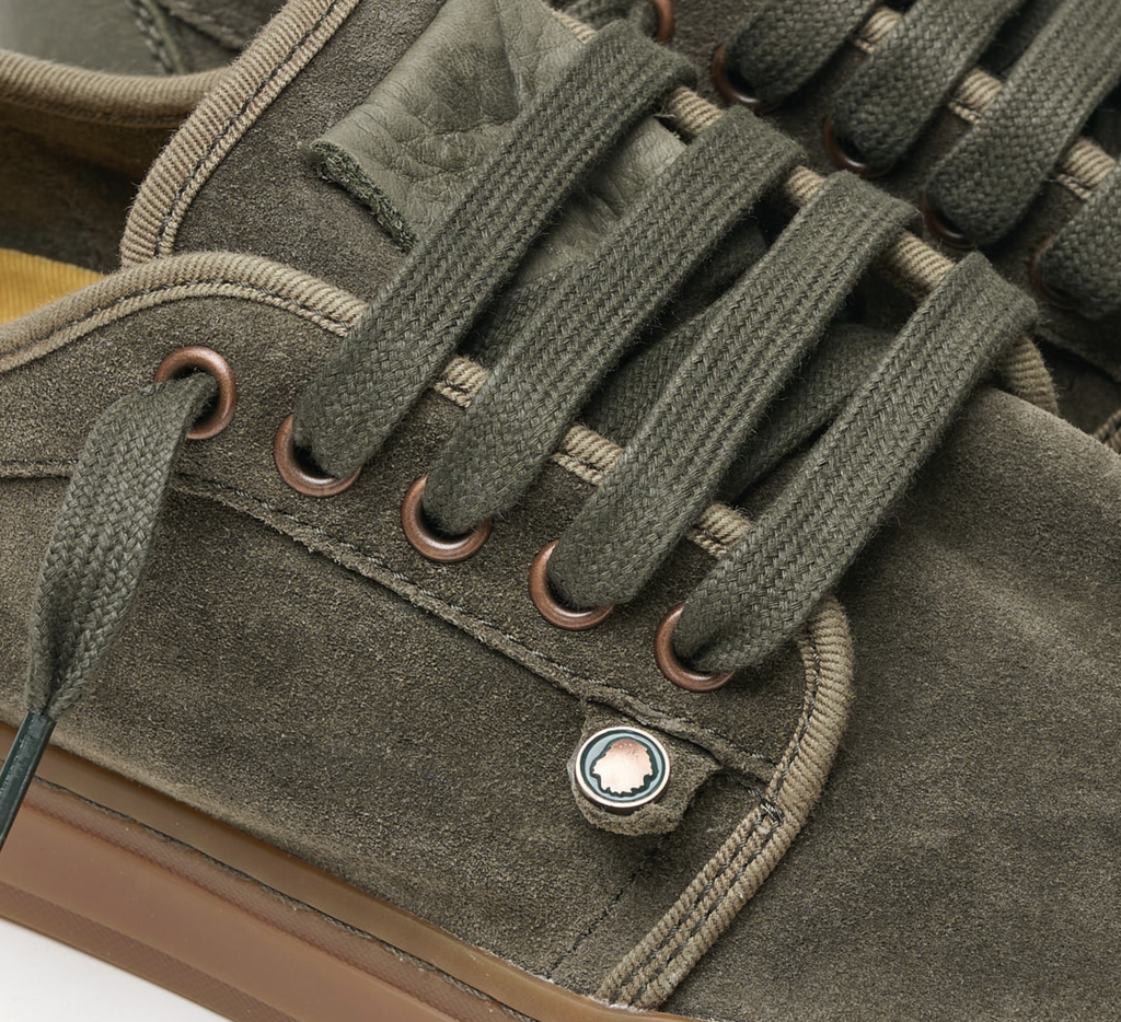 Zapatos Satorisan Heisei Suede - Deep Khaki/Gr