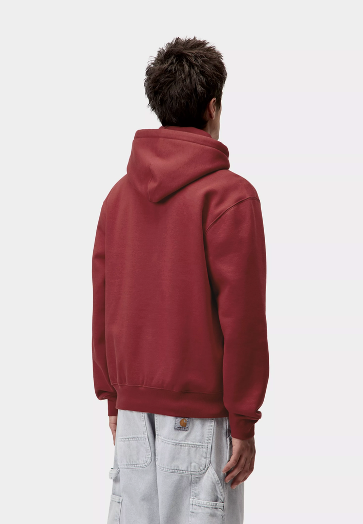 Sudadera con Capucha Carhartt WIP Sweat - Scarlet/Graphite