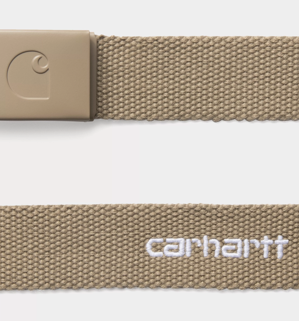 Cinturón Carhartt WIP C-Logo Belt Tonal - Leather/White