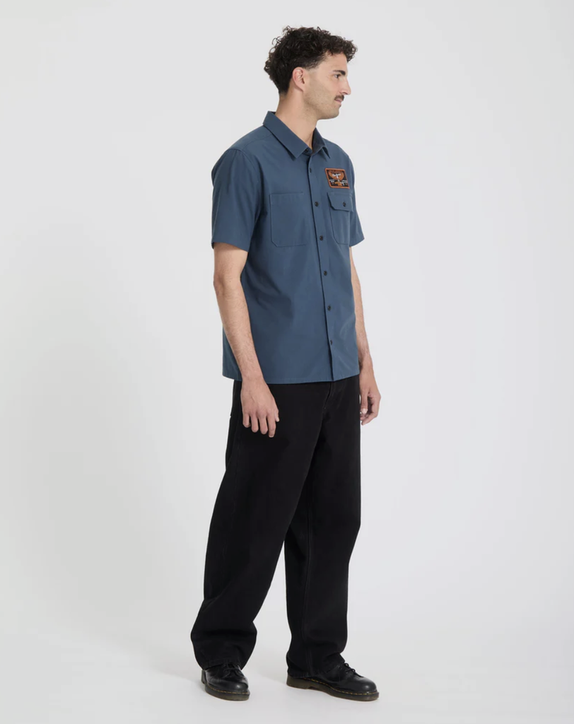 Camisa Volcom Slab City - Midnght Blue