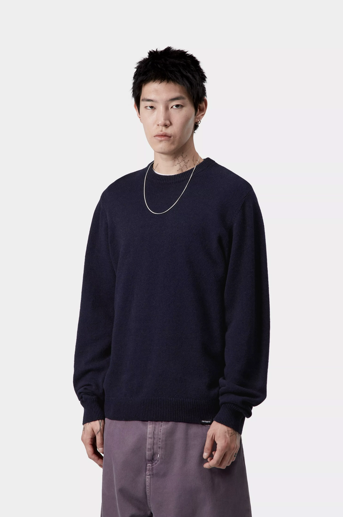 Jersey Carhartt WIP Alten - Air Force Blue Heather