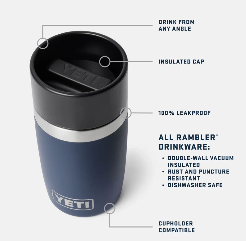 Vaso Hermético Yeti Rambler 12 oz (355 ml) - Navy