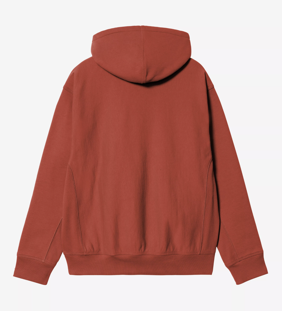Sudadera con Capucha Carhartt WIP American Script - Oxide Red