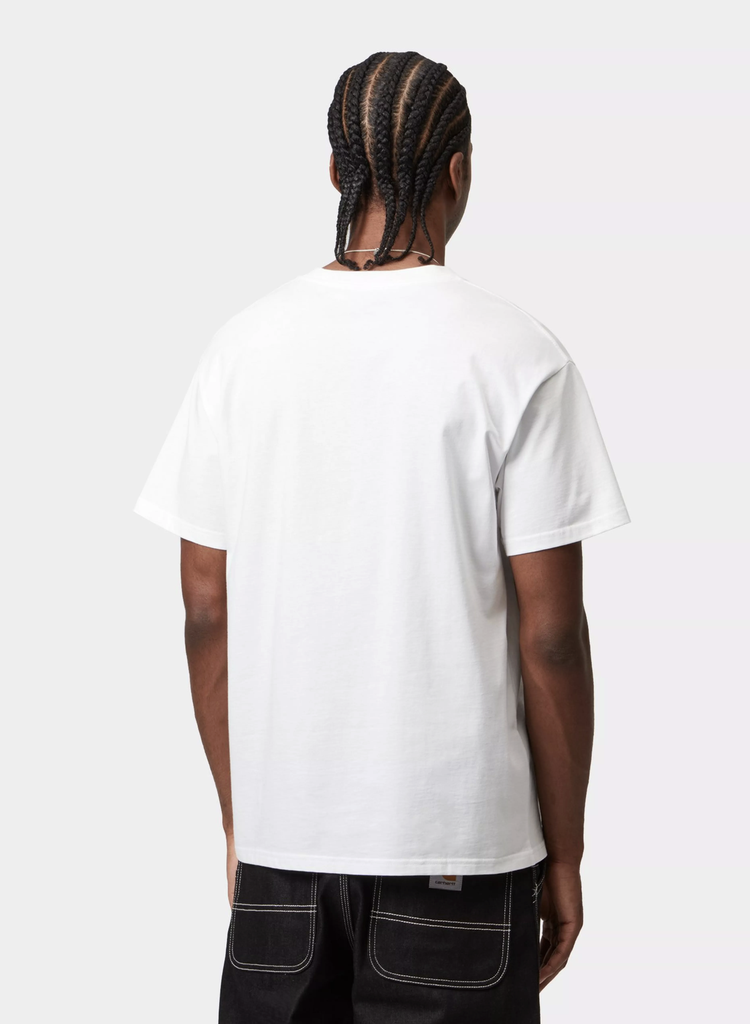 Camiseta Carhartt WIP Script Embroidery - White/Black