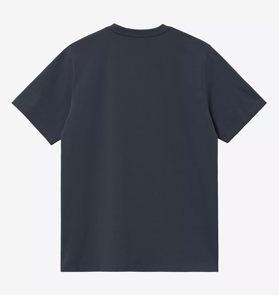 Camiseta Carhartt WIP Script Embroidery - Deep Night/White