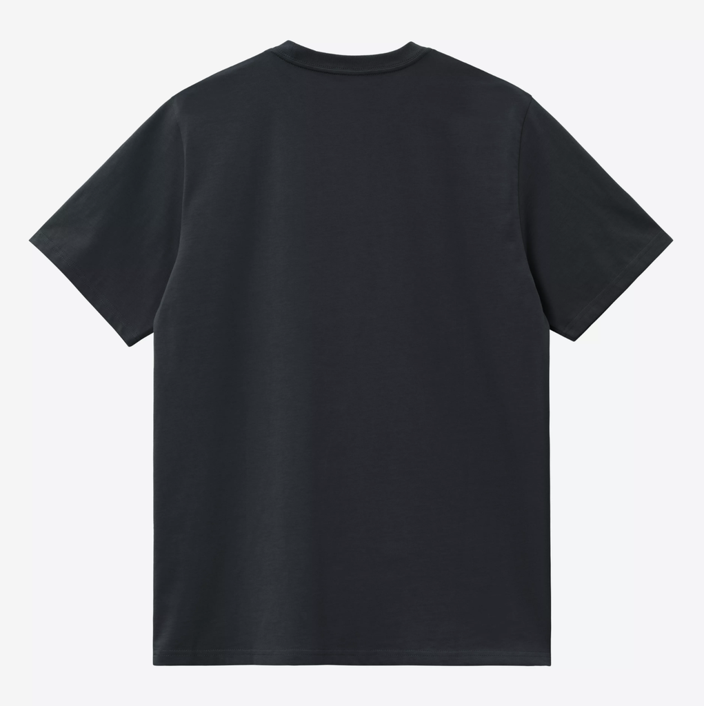 Camiseta Carhartt WIP Script - Deep Night/Gentle Green