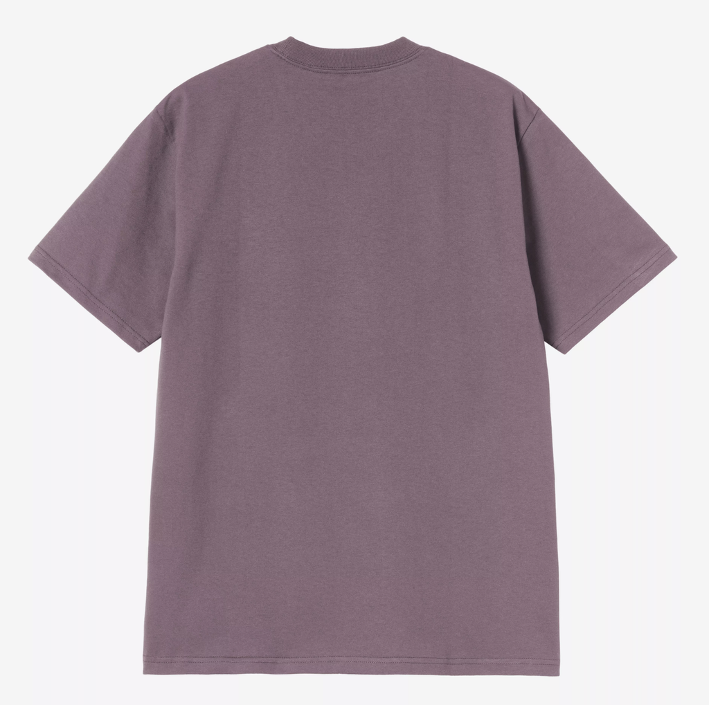 Camiseta Carhartt WIP University Script - Phlox/White