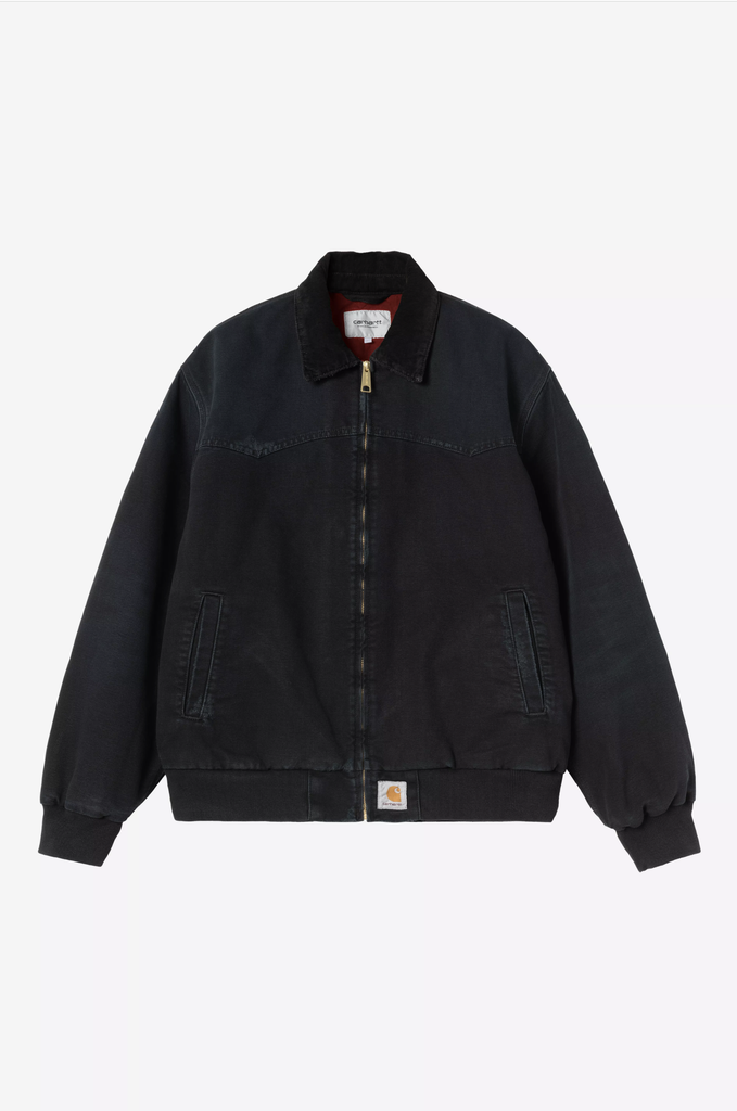 Chaqueta Carhartt WIP OG Santa Fe - Black/Black, Grind washed