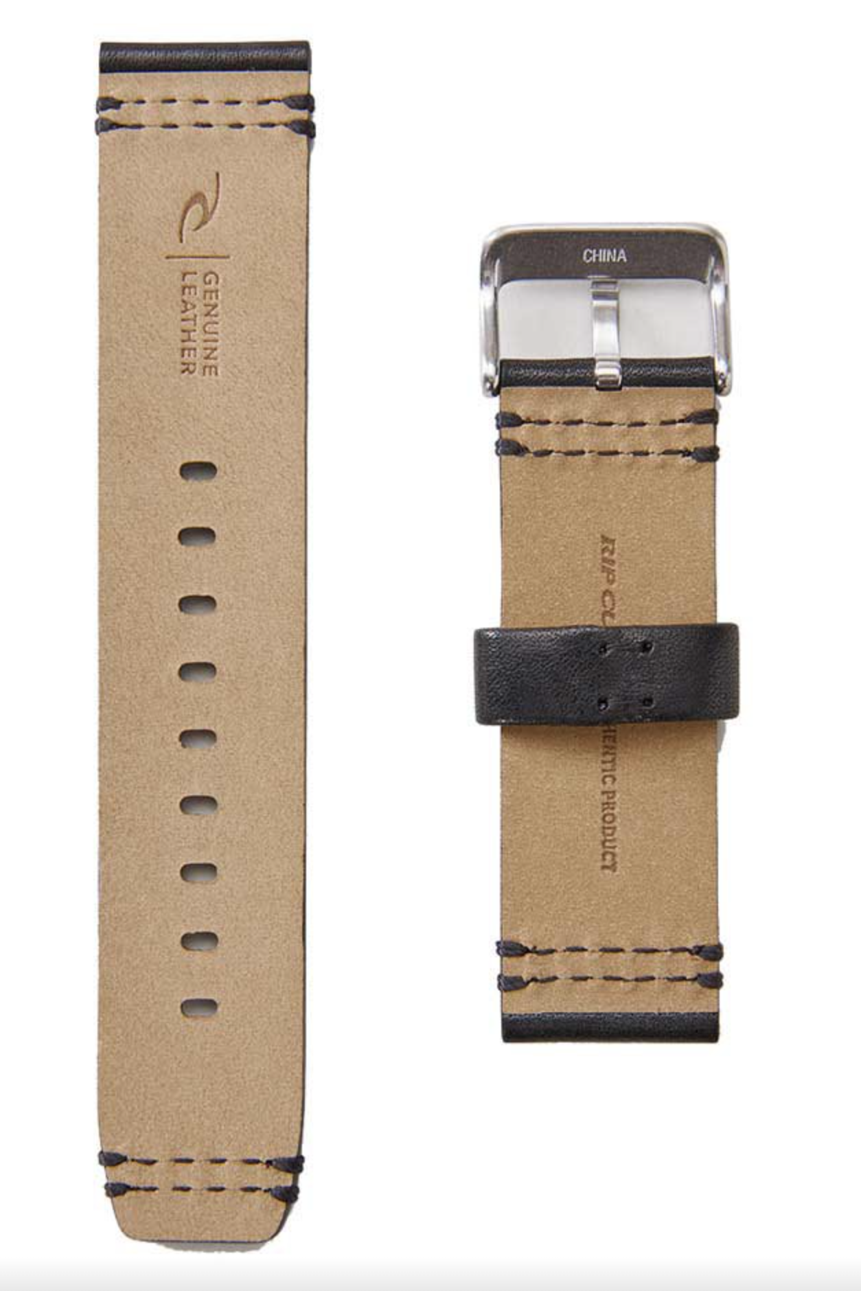Correa Reloj Rip Curl Leather 22mm - Black