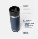 Vaso Hermético Yeti Rambler 16 oz (473 ml) - Ridgeline