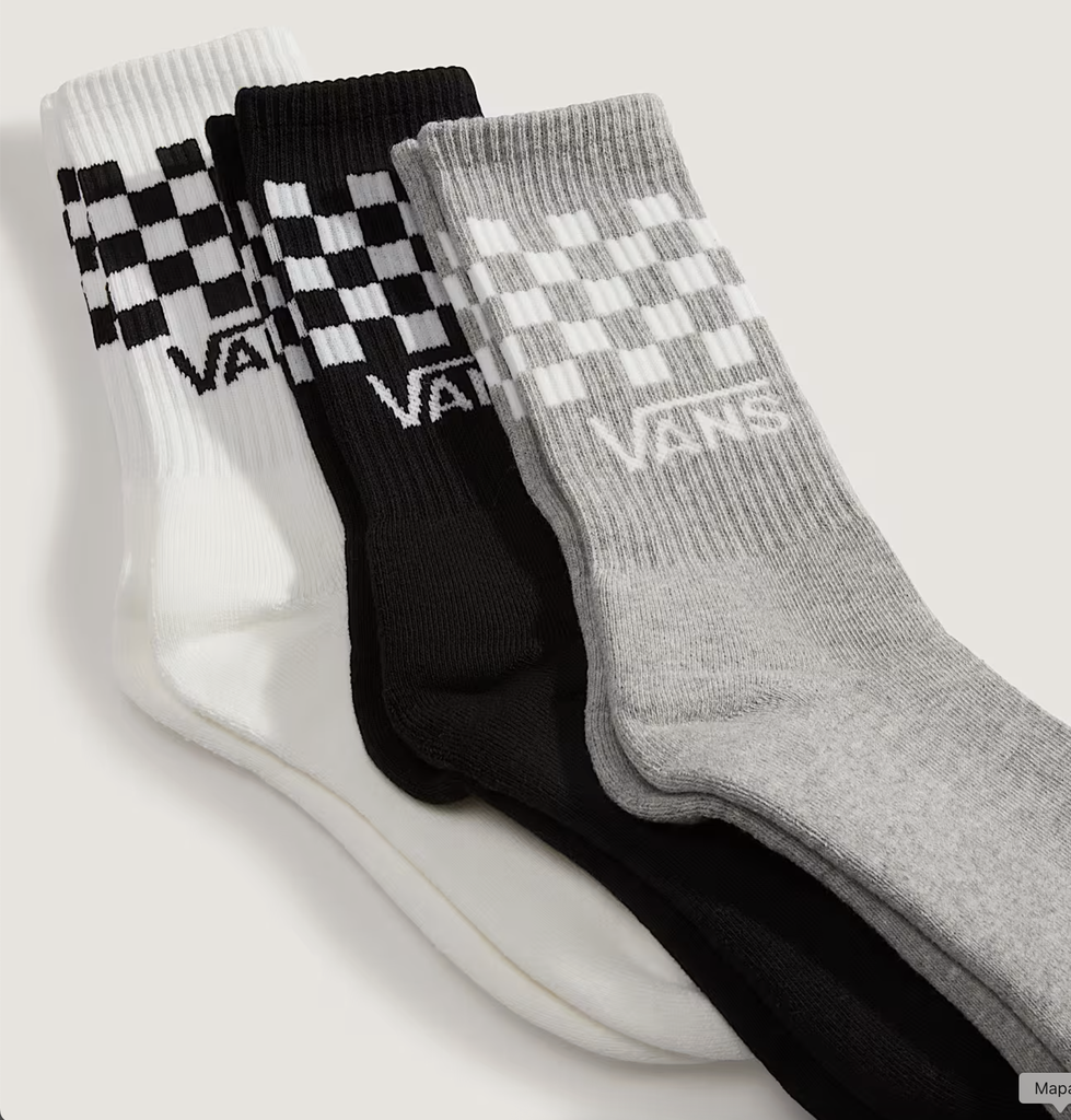Calcetines Altos Vans Classic Check (3 pares)