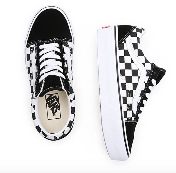 Zapatilla Vans UA Old Skool Platform - Checkerboar