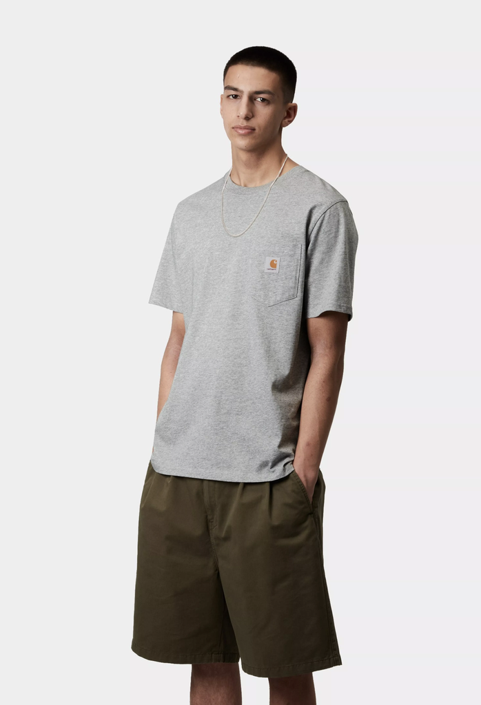 Camiseta Carhartt WIP Pocket - Grey Heather