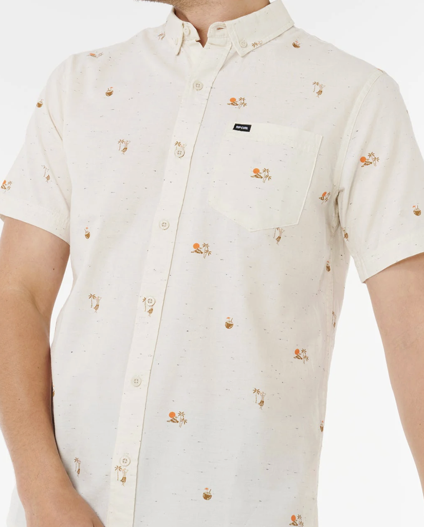 Camisa Rip Curl Skelly Breach - Off White