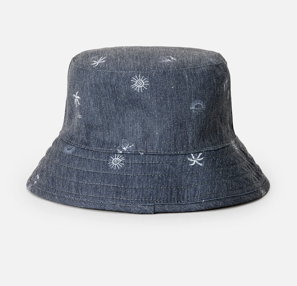 Gorro Rip Curl Pacific Rinse Revo Bucket - Washed Black/Cream
