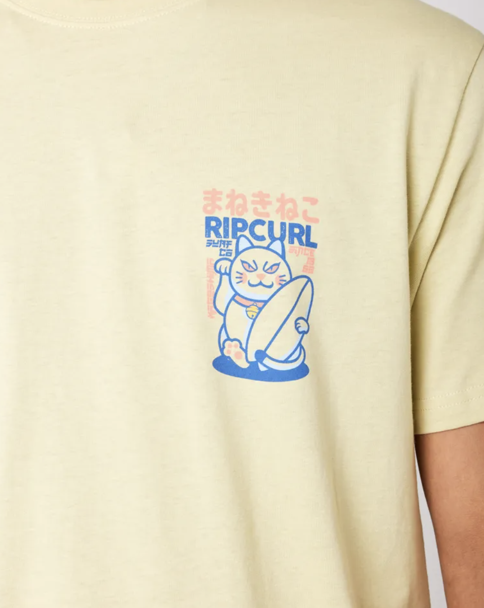 Camiseta Rip Curl Desti Animals - Vintage Yellow