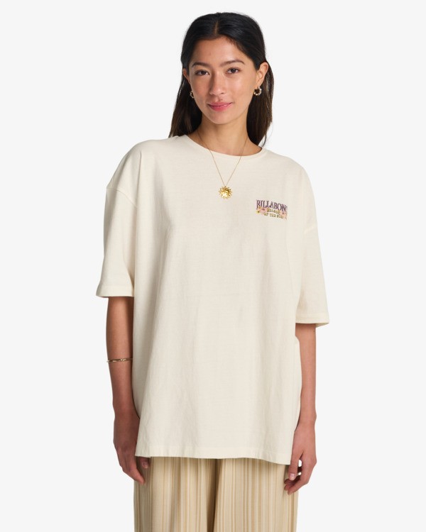 Camiseta Billabong Floral Rocker - Salt Crystal (scs)