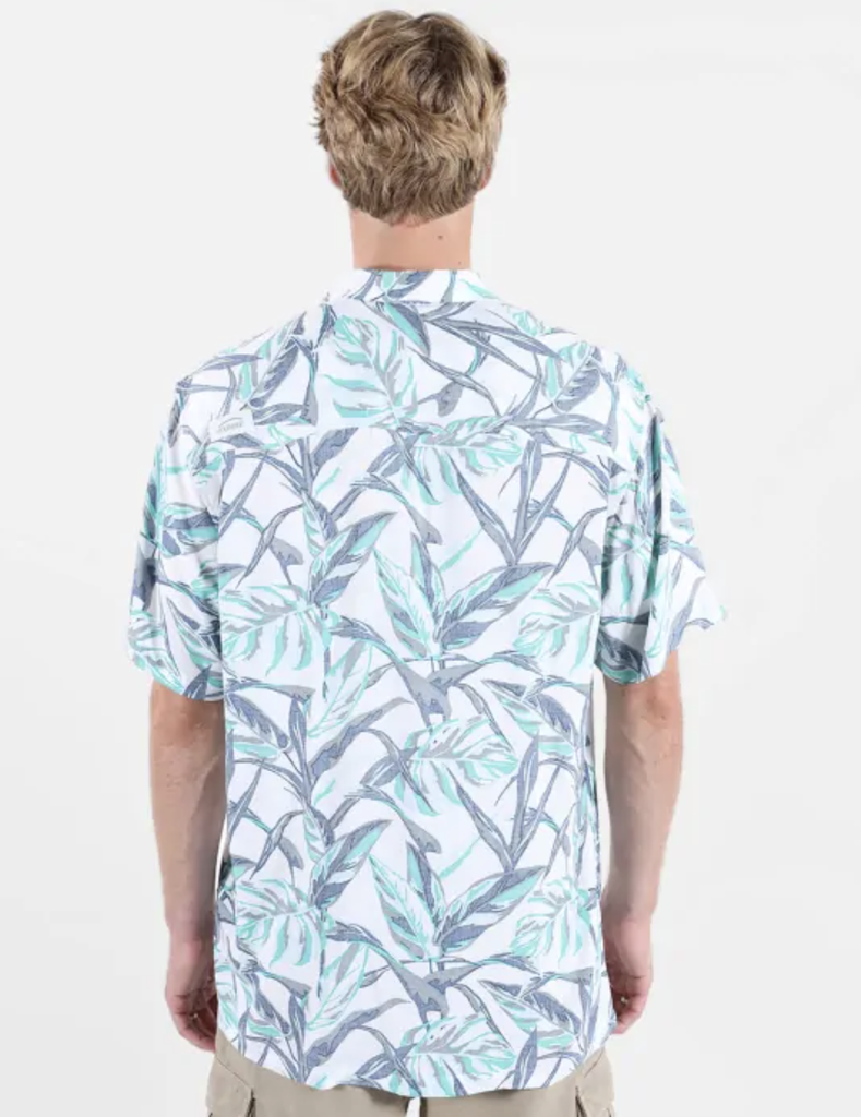 Camisa Manga Corta Oxbow Tropics - Off White