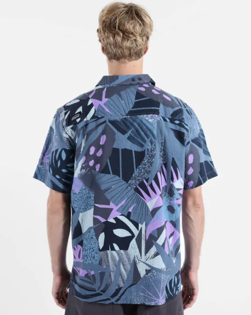 Camisa Manga Corta Oxbow Wipeout - Deep Marine