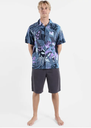 Camisa Manga Corta Oxbow Wipeout - Deep Marine