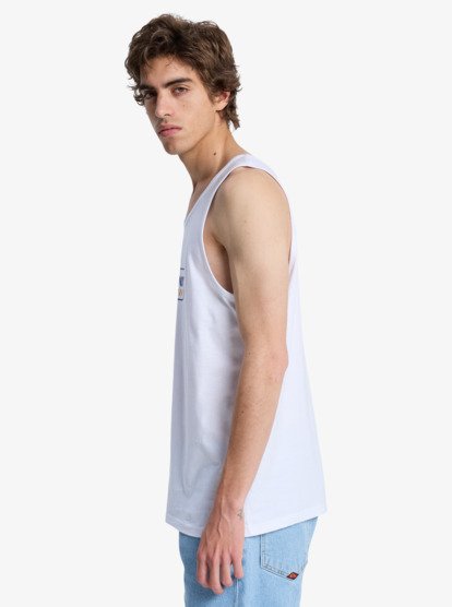 Camiseta Sin Mangas Quiksilver EV Starting Grid - White (wbb0)