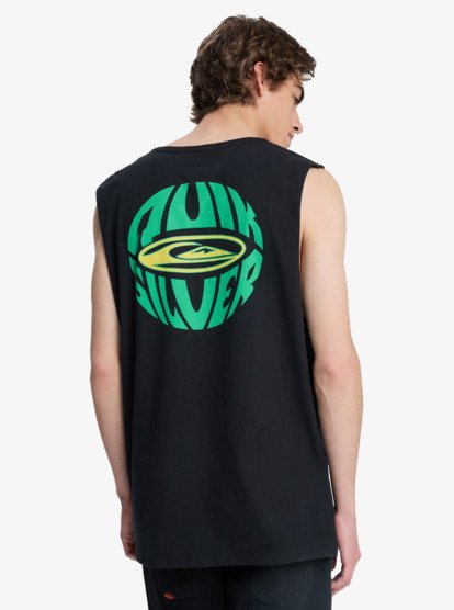 Camiseta Sin Mangas Quiksilver EV Quikglobe Muscle - Black (kvj0)