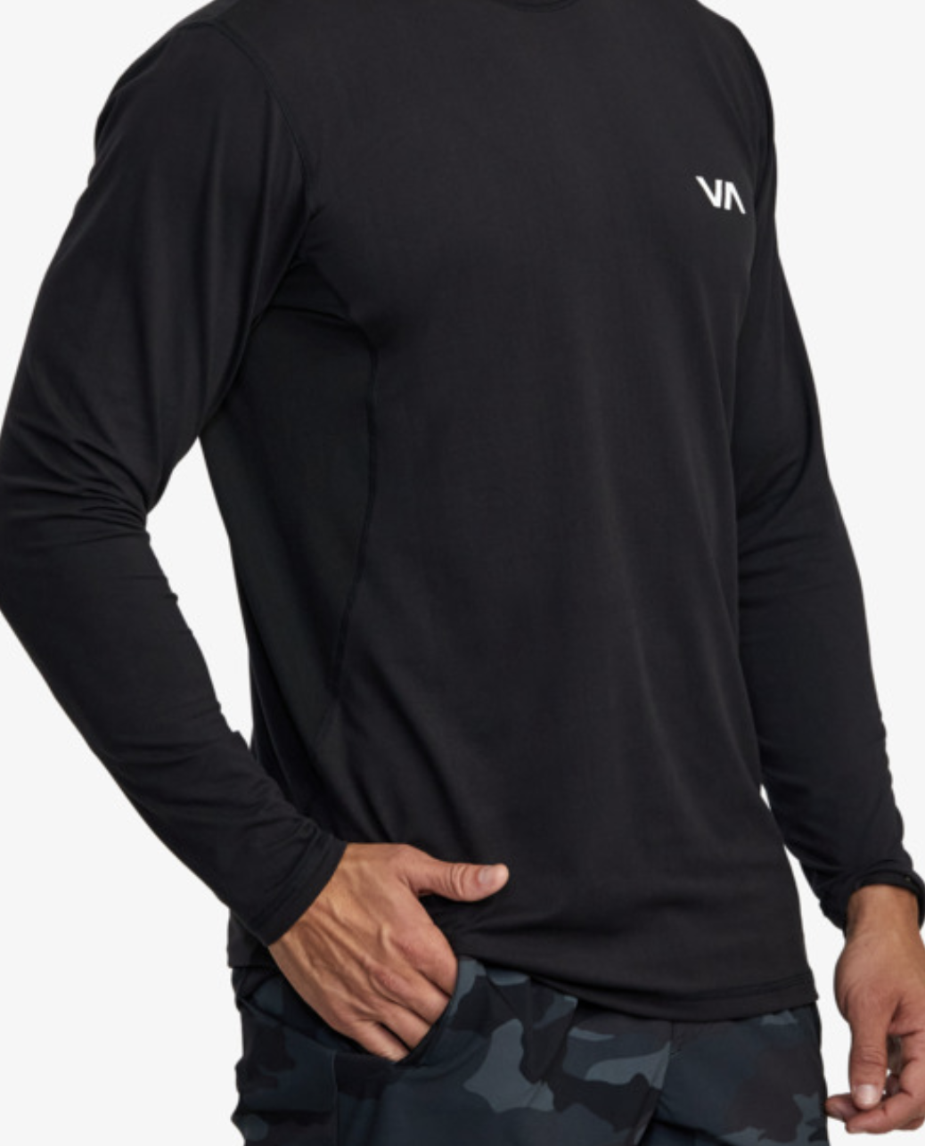 Camiseta Rvca Sport Vent L/S - Black