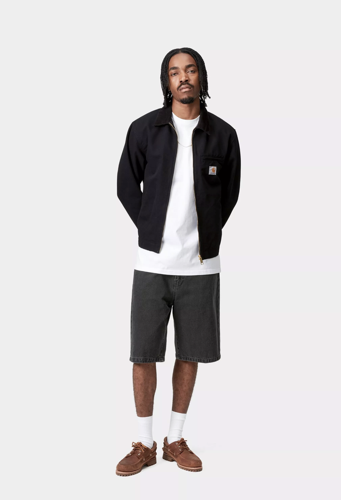 Pantalón Corto Carhartt WIP Landon - Black (Stone Washed)