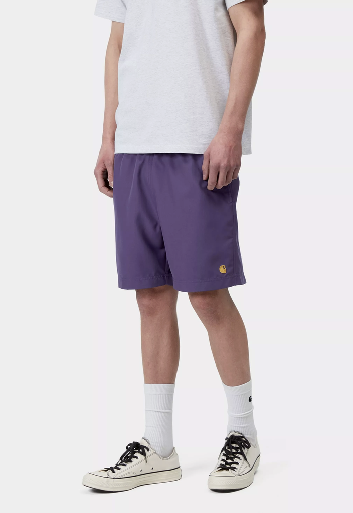 Bañador Carhartt WIP Chase Swim - Calla/Gold