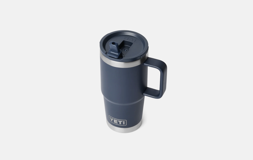 Taza de Viaje con Pajita Yeti Rambler 20 oz (591 ml) - Navy/Navy