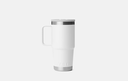 Taza de Viaje con Pajita Yeti Rambler 20 oz (591 ml) - White/White