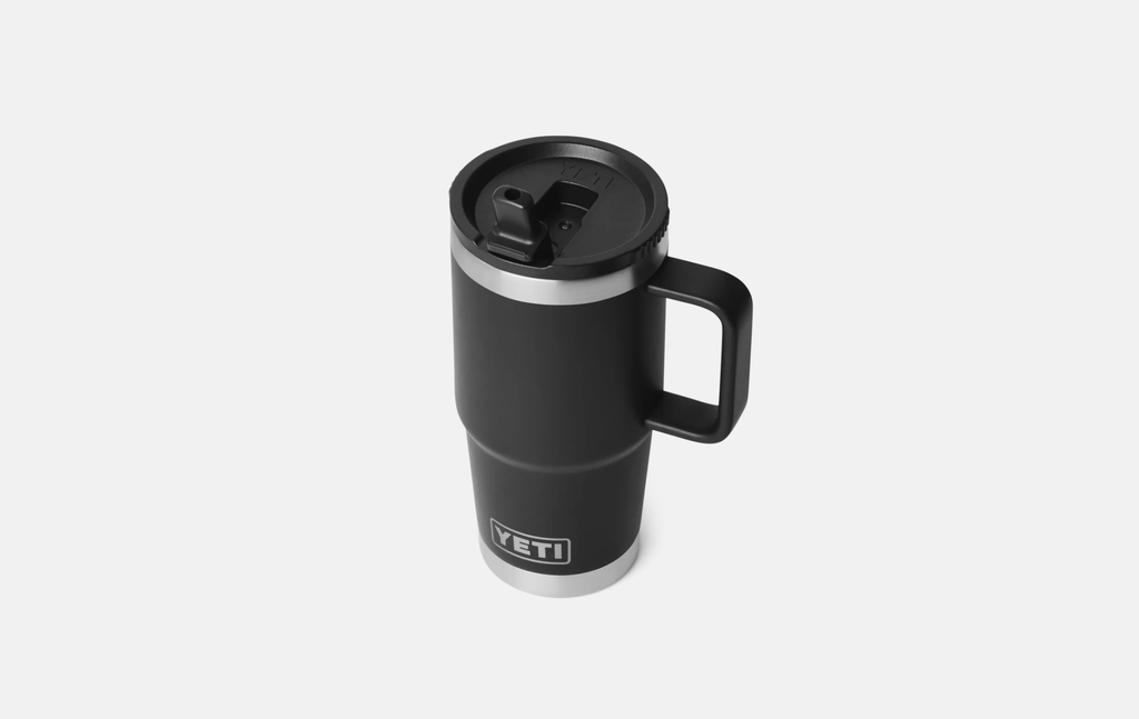 Taza de Viaje con Pajita Yeti Rambler 20 oz (591 ml) - Black/Black