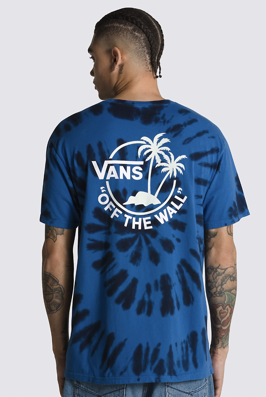 Camiseta Vans Off The Wall Mini Dual Palm - Blue