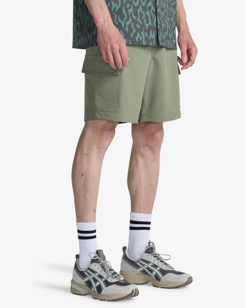 Pantalón Corto Billabong Surftrek Elastic Cargo - Moss Green (glw0)