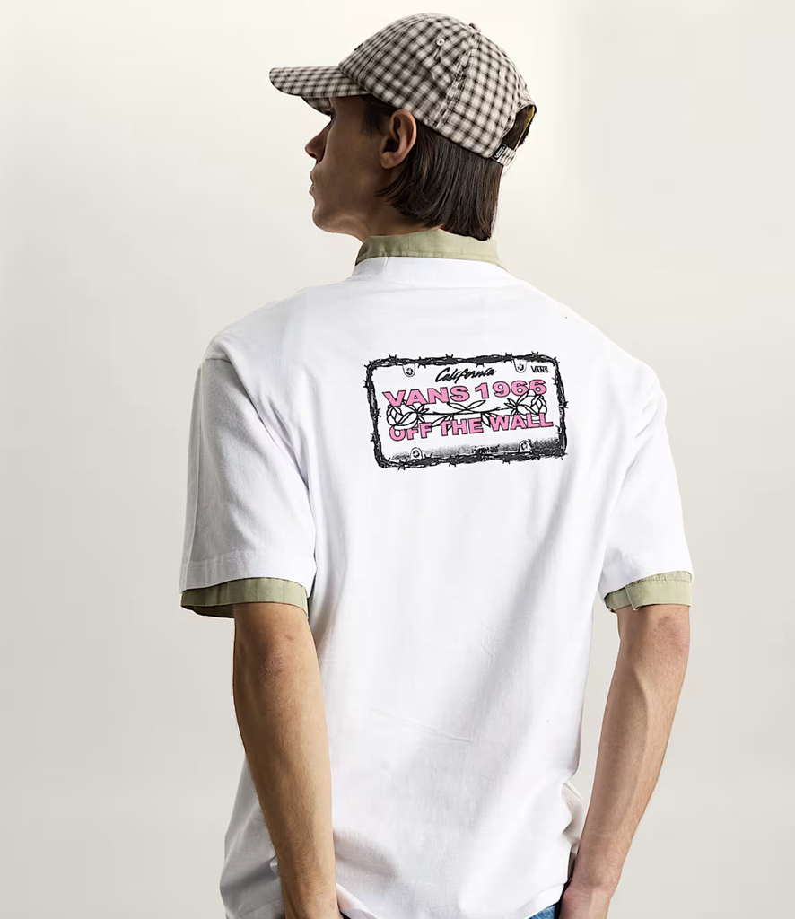 Camiseta Vans Barb Plate Loose - White