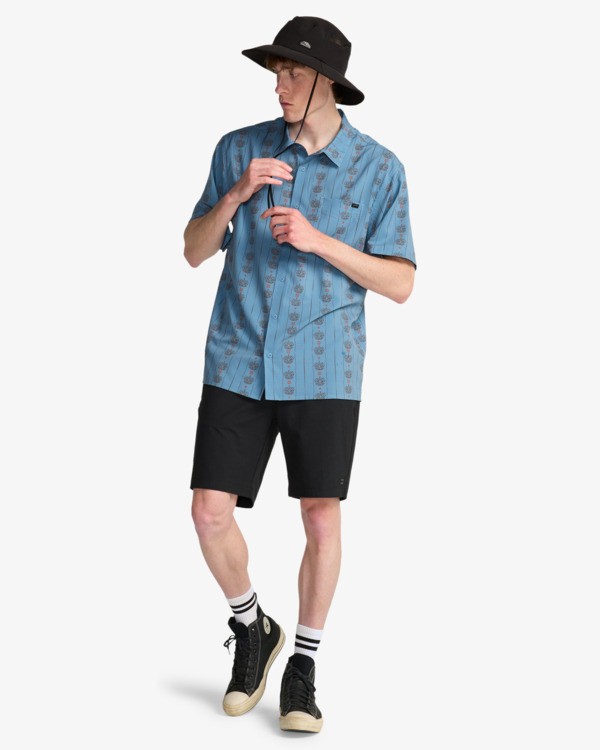 Camisa Billabong Surftrek Perf - Mid Blue (bkq1)