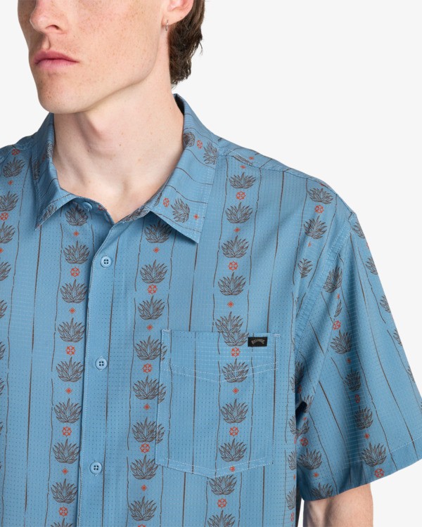 Camisa Billabong Surftrek Perf - Mid Blue (bkq1)
