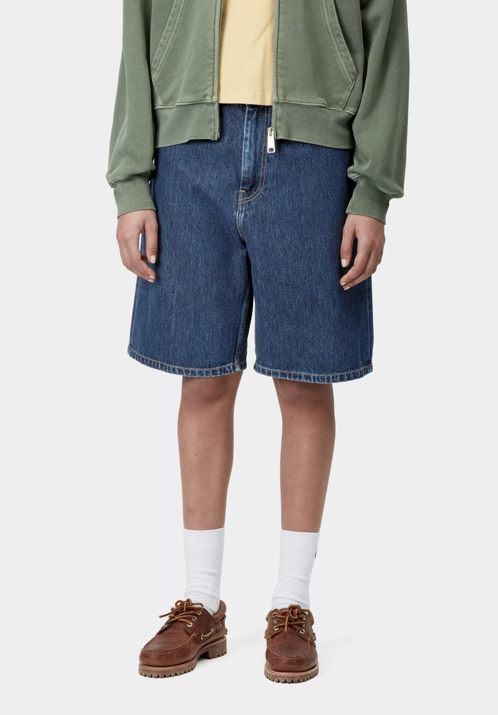 Pantalón Corto Carhartt Wip W' Brandon - Blue (stone washed) (Mujer)